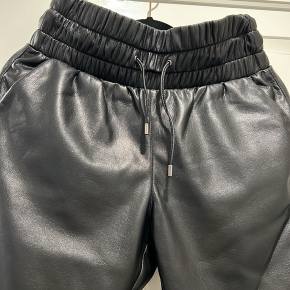 JOIE Wadley Vegan Leather Joggers SzM - Picture 2 of 6